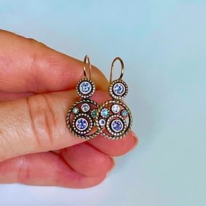 Brighton Halo Swarovski Crystal Earrings